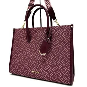 Michael Kors Medium Mirella Tote Bag Ox Blood Multi